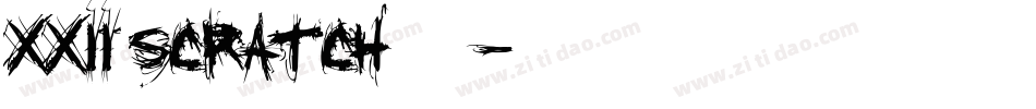 XXII SCRATCH手机版字体转换